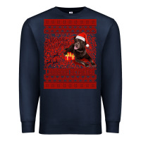 Navy Merry Christmas Labrador Retriever Premium Sweatshirt - Bettercallsaul