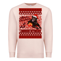 Pale Pink Merry Christmas Labrador Retriever Premium Sweatshirt - Bettercallsaul