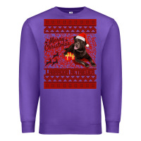 Purple Merry Christmas Labrador Retriever Premium Sweatshirt - Bettercallsaul