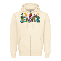 Sandshell Easter Teacher Zipper Hoodie - NancyCooperArtShop