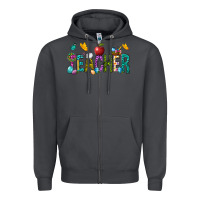Smoke Easter Teacher Zipper Hoodie - NancyCooperArtShop