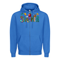 True Royal Easter Teacher Zipper Hoodie - NancyCooperArtShop