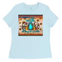 Baby Blue with god all things are possible matthew 19 26 Ladies Tee - JahusDesignShop