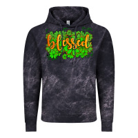 Cloud Black blessed with  shamrocks Vintage Hoodie - AdoDesignShop