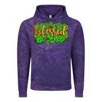 Cloud Purple blessed with  shamrocks Vintage Hoodie - AdoDesignShop