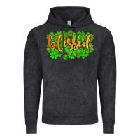 Vintage Black blessed with  shamrocks Vintage Hoodie - AdoDesignShop