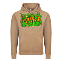 Vintage Coffee blessed with  shamrocks Vintage Hoodie - AdoDesignShop