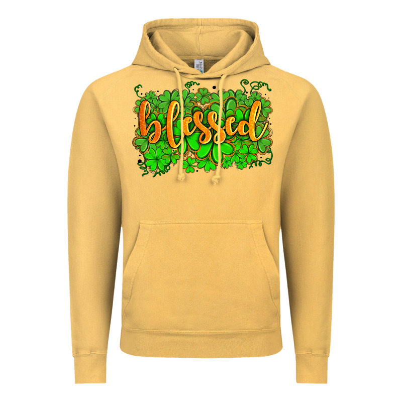 Blessed With  Shamrocks Vintage Hoodie by AdoDesignShop | Teevron