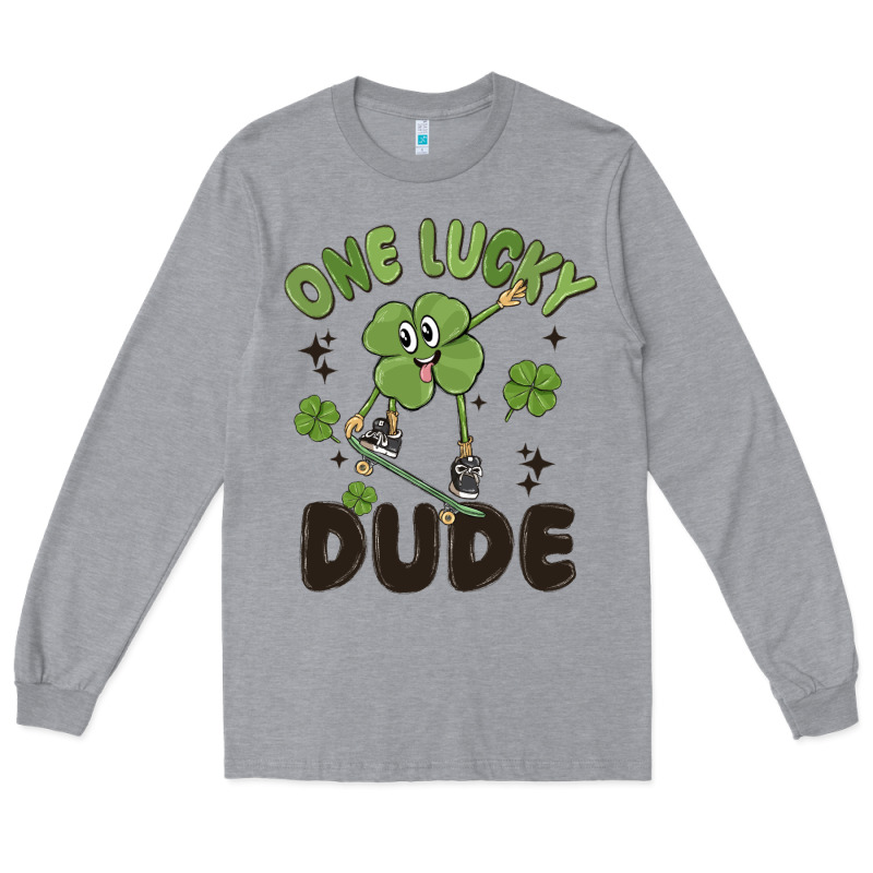 One Lucky Dude Long Sleeve Tee by MaliasSmallBusiness | Teevron