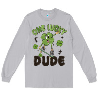 Moon Dust one lucky dude Long Sleeve Tee - MaliasSmallBusiness