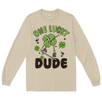 Mushroom one lucky dude Long Sleeve Tee - MaliasSmallBusiness