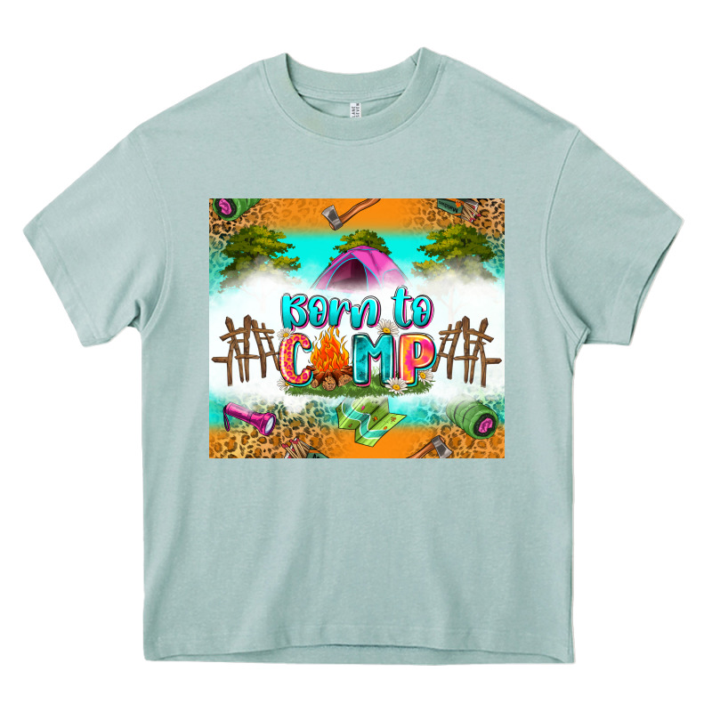 Born To Camp Heavy Core Tee by Zillion Design Studio | Teevron