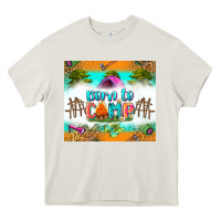 Cream born to camp Heavy Core Tee - Zillion Design Studio