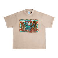 French Oak cactus cowhide serape Urban Heavy Tee - AdoDesignShop