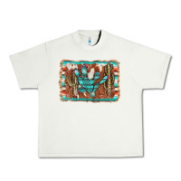 Pistachio cactus cowhide serape Urban Heavy Tee - AdoDesignShop