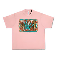 Salmon cactus cowhide serape Urban Heavy Tee - AdoDesignShop