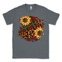 Charcoal Heather Christmas leopard sunflower Classic Tee - BarkalooDesign