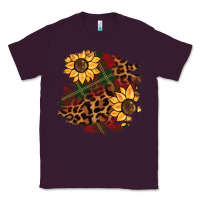 Plum Christmas leopard sunflower Classic Tee - BarkalooDesign