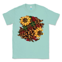 Seafoam Christmas leopard sunflower Classic Tee - BarkalooDesign