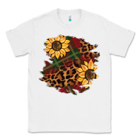 White Christmas leopard sunflower Classic Tee - BarkalooDesign