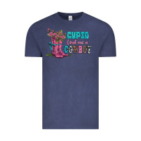 Vintage Denim velantines day cupid find me a cowboy Vintage Tee - AdoDesignShop