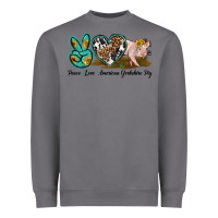 Storm peace love yorkshire pig Heavyweight Sweatshirt - LillyAllenDesigns