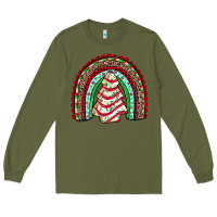 Army Green little debbie tree cakes rainbow Long Sleeve Tee - JahusDesignShop