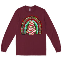 Burgundy little debbie tree cakes rainbow Long Sleeve Tee - JahusDesignShop