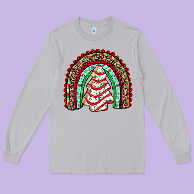 Little Debbie Tree Cakes Rainbow Long Sleeve Tee Designed By Jahusdesignshop
