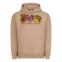 Peace Love Tacos Mexico Urban Hoodie | Teevron