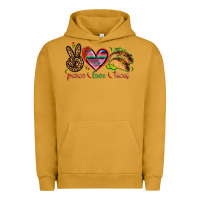 Pigment Peanut Butter Peace love tacos Mexico Urban Hoodie - HowdyJamesFarm