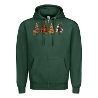 Sports Green howdy christmas trees Zipper Hoodie - MaliasSmallBusiness