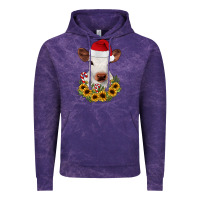 Cloud Purple calf sunflower christmas Vintage Hoodie - JahusDesignShop