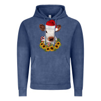 Vintage Denim calf sunflower christmas Vintage Hoodie - JahusDesignShop