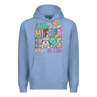 Colony Blue little mister hops a lot Premium Hoodie - NancyCooperArtShop
