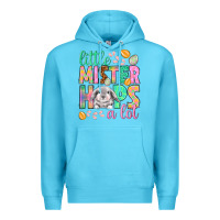Ocean Blue little mister hops a lot Premium Hoodie - NancyCooperArtShop