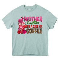 Arona mother hustler wt a side of coffee Heavy Core Tee - texasbilliewilder