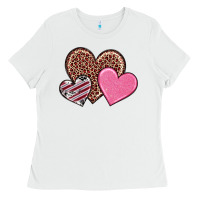 White valentine's day hearts Ladies Tee - RanaPortraitStore