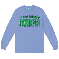 Colony Blue one lucky mama Long Sleeve Tee - MaliasSmallBusiness