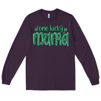 Plum one lucky mama Long Sleeve Tee - MaliasSmallBusiness