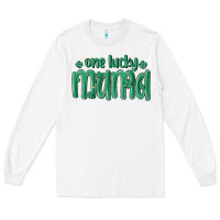 White one lucky mama Long Sleeve Tee - MaliasSmallBusiness