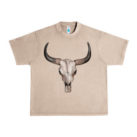 French Oak bullskull Urban Heavy Tee - Artiststas