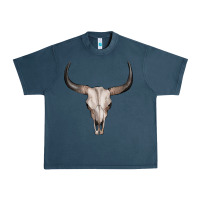 Midnight Navy bullskull Urban Heavy Tee - Artiststas