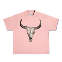 Salmon bullskull Urban Heavy Tee - Artiststas