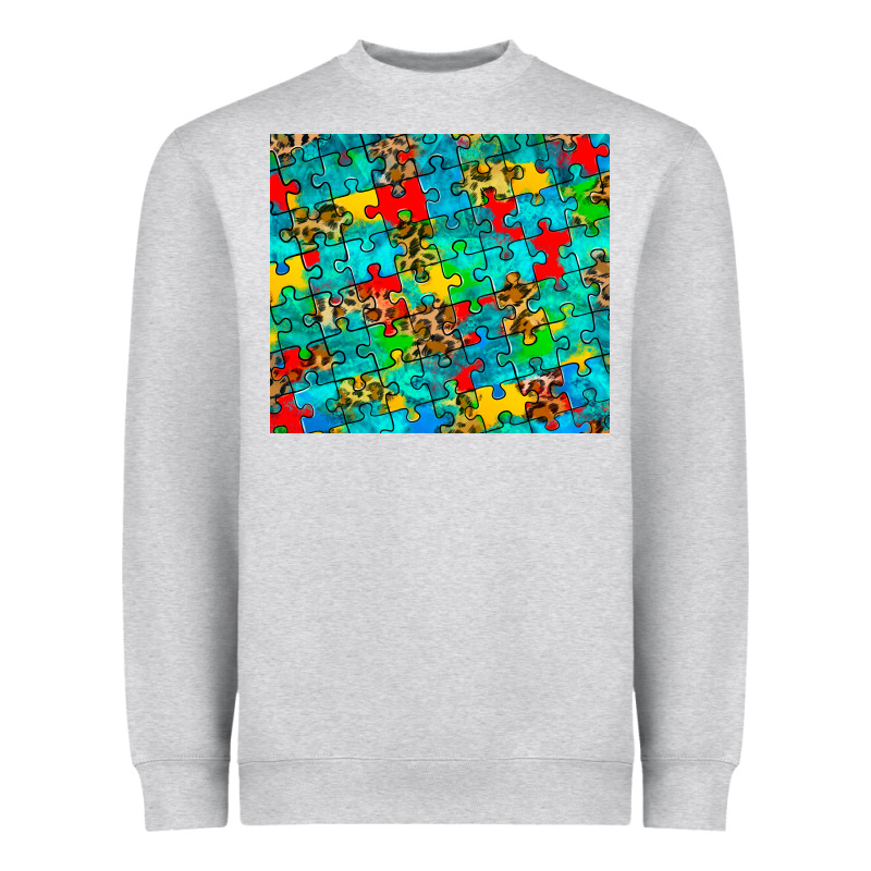 Autism Awareness Puzzle Heavyweight Sweatshirt by BarkalooDesign | Teevron