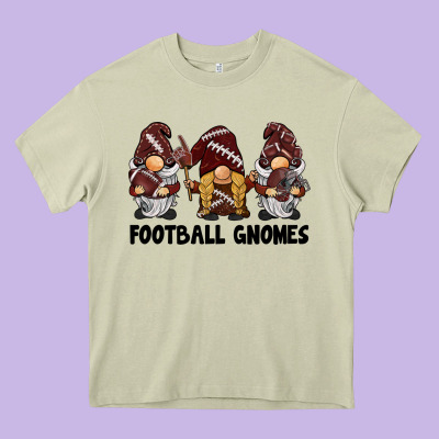 Football Gnomes Heavy Core Tee Designed By Barkaloodesign