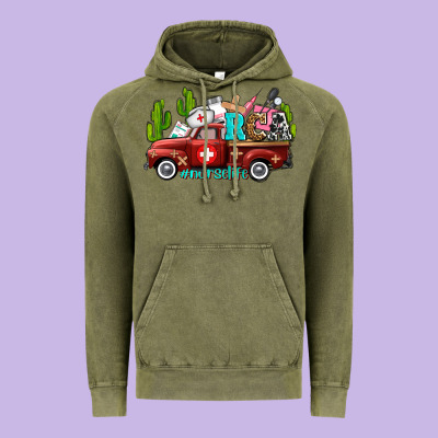 Rca Nurse Truck With Cactus Vintage Hoodie Designed By Adodesignshop