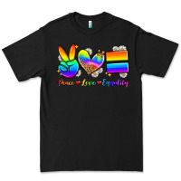 Black peace love equality Premium Tee - Zillion Design Studio
