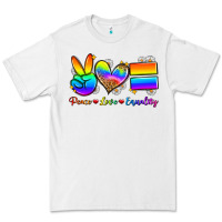 White peace love equality Premium Tee - Zillion Design Studio