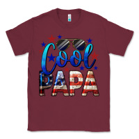 Burgundy Cool Papa American Classic Tee - LillyAllenDesigns